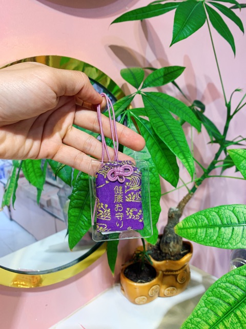 Móc khóa túi gấm may mắn Omamori Nhật