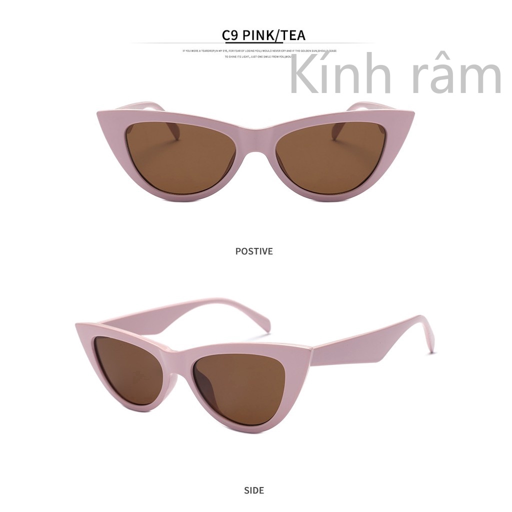 Kính Mát Mắt Mèo Phong Cách Retro