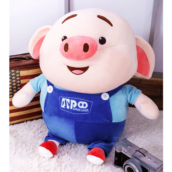 GẤU BÔNG HEO TIK TOK LÔNG MỊN NGỒI (37 CM) GB191