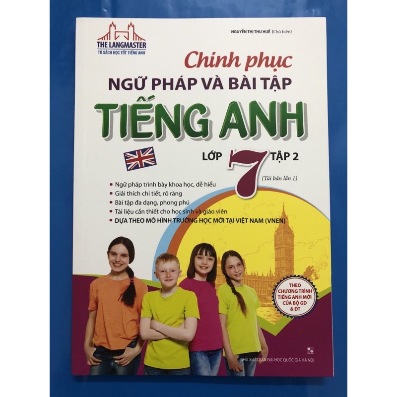 Sách - Chinh phục ngữ pháp và bài tập Tiếng Anh lớp 7 (Combo 2 tập)