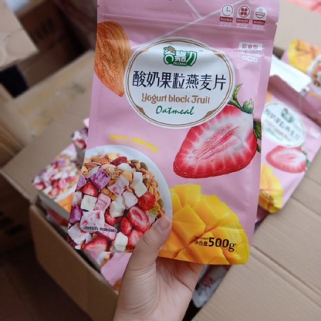 Sét 2 túi ngũ cốc (500gr/túi) mix hoa quả, sữa chua