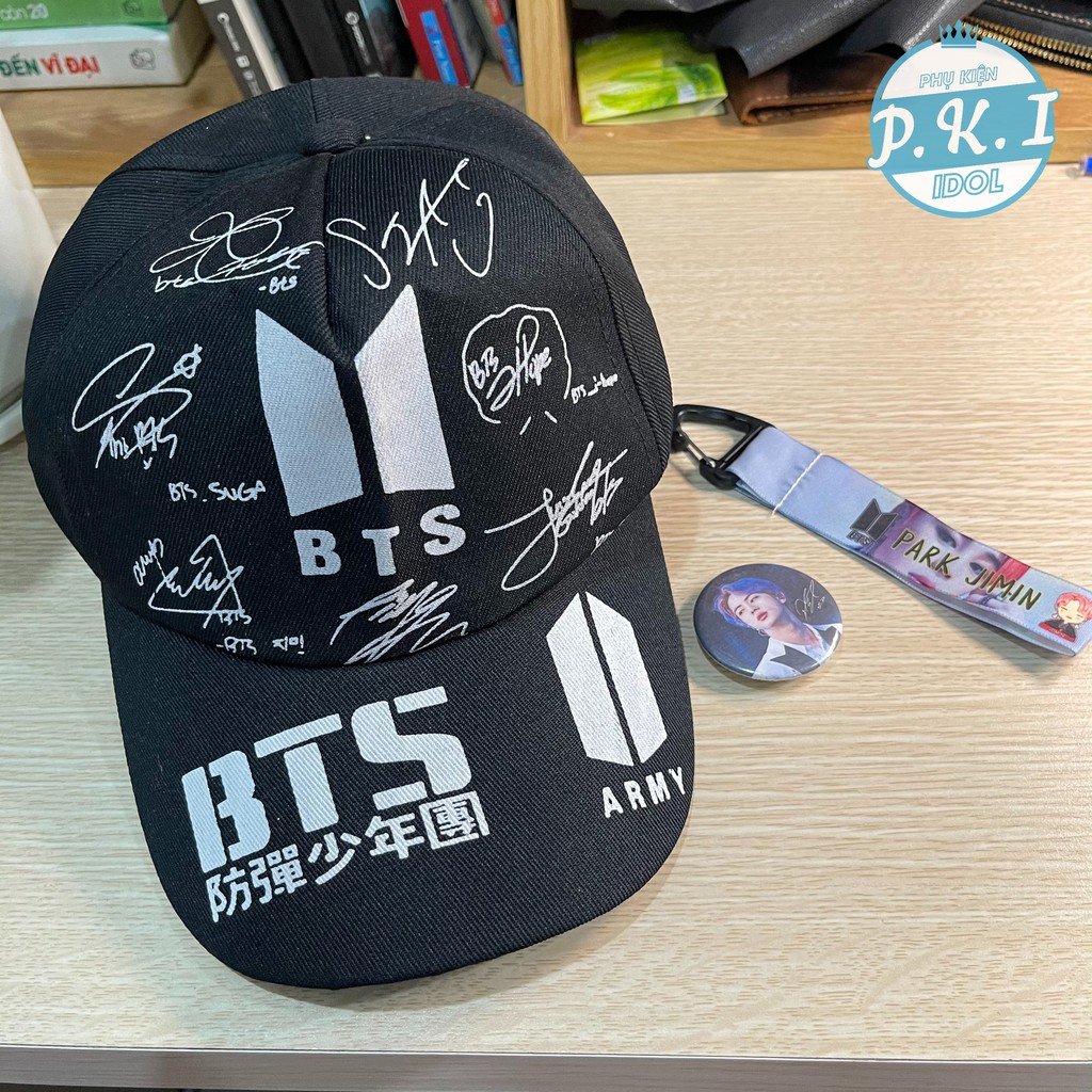 COMBO BTS - Mũ Đặc Biệt + Bộ Lomo Card BTS Ép Lụa