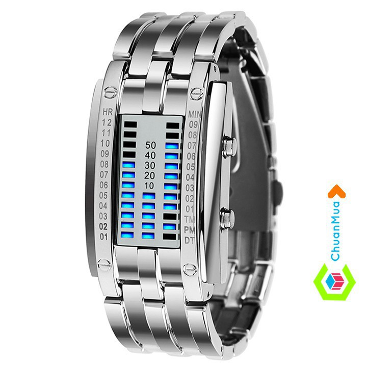 Đồng Hồ Nam SKMEI 0953 Thiết Kế Đèn LED Iron man 3 vạch DHA007, Năng Động, Trẻ Trung - HÀNG CHÍNH HÃNG (FULLBOX)
