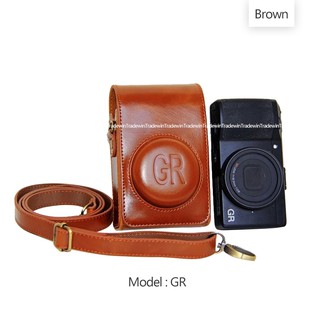Bao Da Pu Đựng Máy Ảnh Ricoh GR3 GRiii GR Mark iii Kèm Dây Đeo Vai