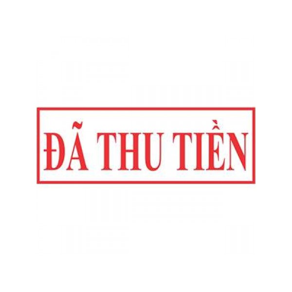 Con dấu liền mực “ĐÃ THU TIỀN” (Màu đỏ)
