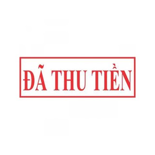 Con dấu liền mực “ĐÃ THU TIỀN” (Màu đỏ)