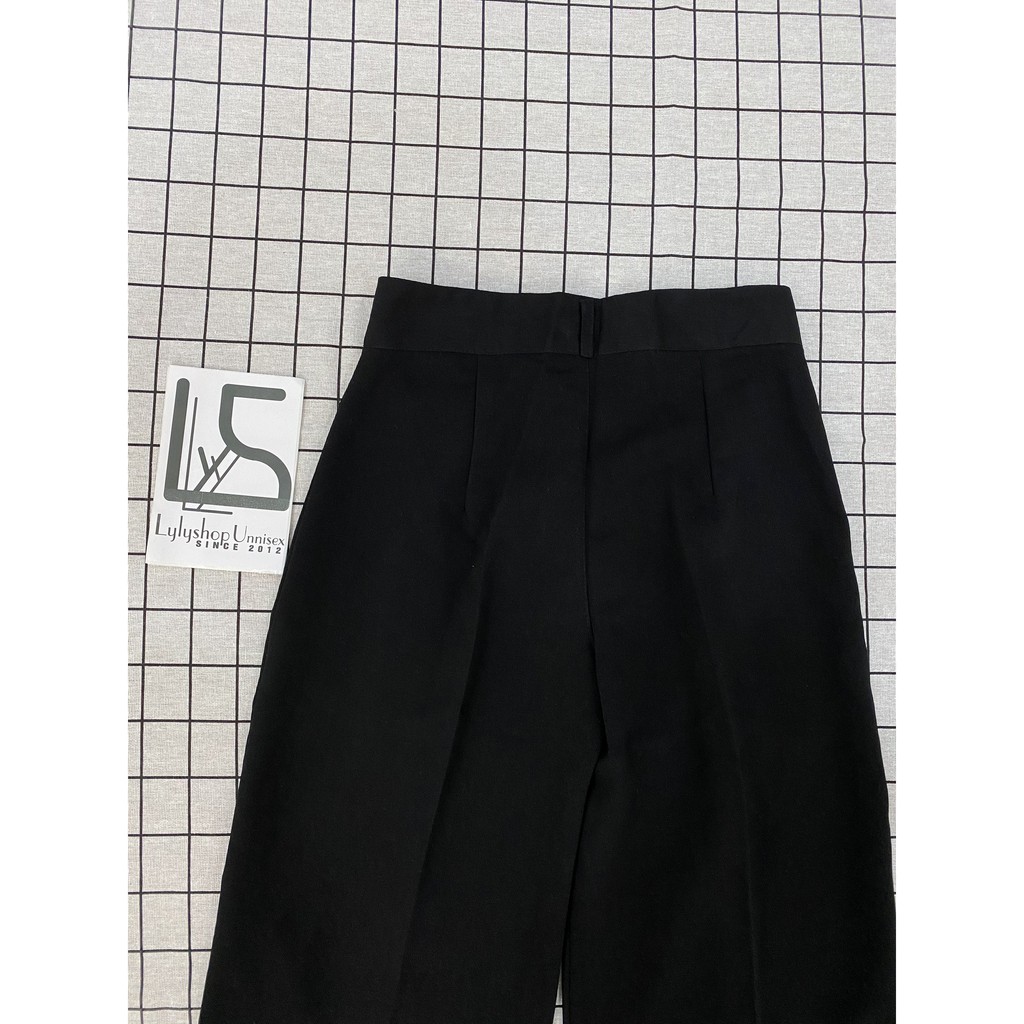 Quần ống rộng Basic LylyshopUnisex, quần ống suông vải tuyết cát hàn quốc đứng dáng cạp cúc lưng cao kiểu quần tây | BigBuy360 - bigbuy360.vn