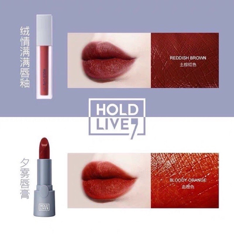 Set Trang Điểm 3 Món Hold Live: Phấn Mắt Và 2 Cây Son | BigBuy360 - bigbuy360.vn