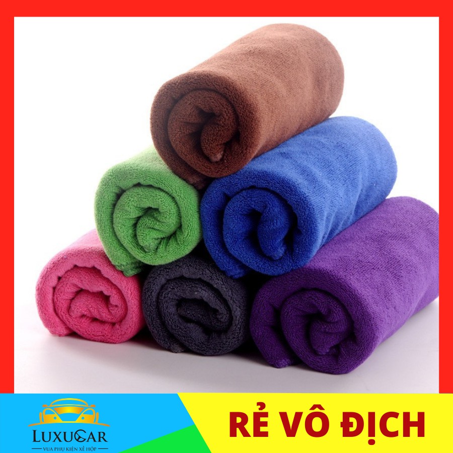 Khăn Lau Xe Chuyên Dụng Mềm Mịn Thấm Hút Nước Dành Cho Xe Hơi, Oto,Xe Máy-Loại Mỏng