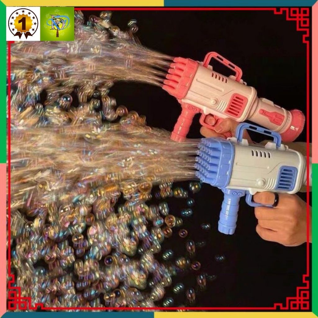 Máy bắn bong bóng xà phòng Súng bắn bong bóng xà phòng loại to lớn nhất 32 nòng siêu mạnh.