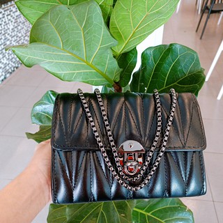 TÚI ĐEO CHÉO TRẦN TRÁM KHÓA XOAY_TDC037