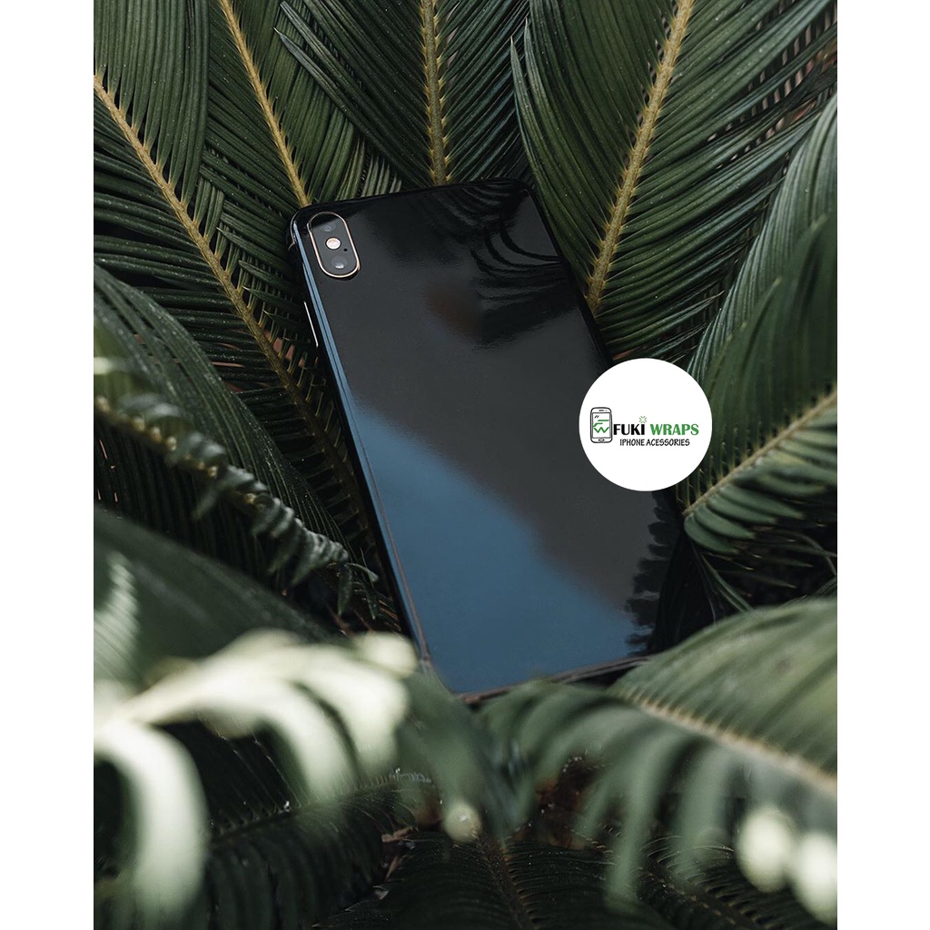 Tấm Dán Skin Full Đen Bóng Dành cho 5 6 7 6plus 7plus 8plus X XR XSMAX 11 PRO MAX 12 PRO MAX