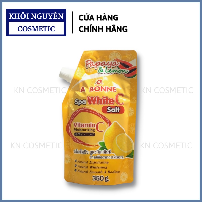 Combo Muối Tắm Vitamin C Vị Đu Đủ Và Chanh Thái Lan Combo 2 Túi, 3 Túi, 4 Túi, 5 Túi 350gr