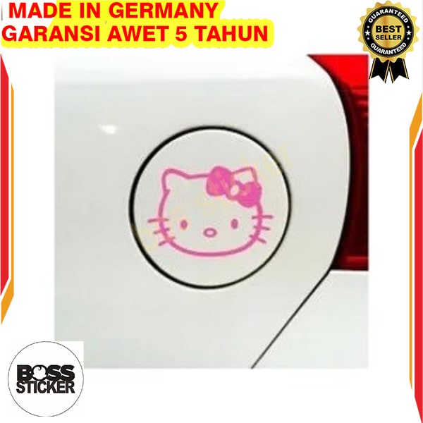 Sticker dán nắp bình xăng xe hơi hình hello kitty đáng yêu 02