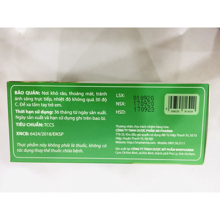 NHUẬN TRÀNG 3M - Hỗ trợ thông tiện, giảm táo bón cho bé