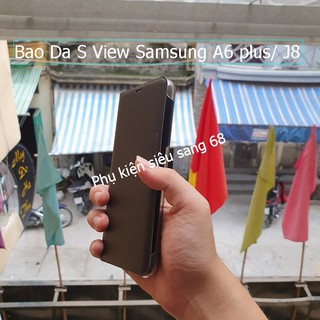 Samsung A6 plus 2018/ J8 2018| Bao Da S View Samsung A6 plus 2018 J8 2018 - Hàng chuẩn