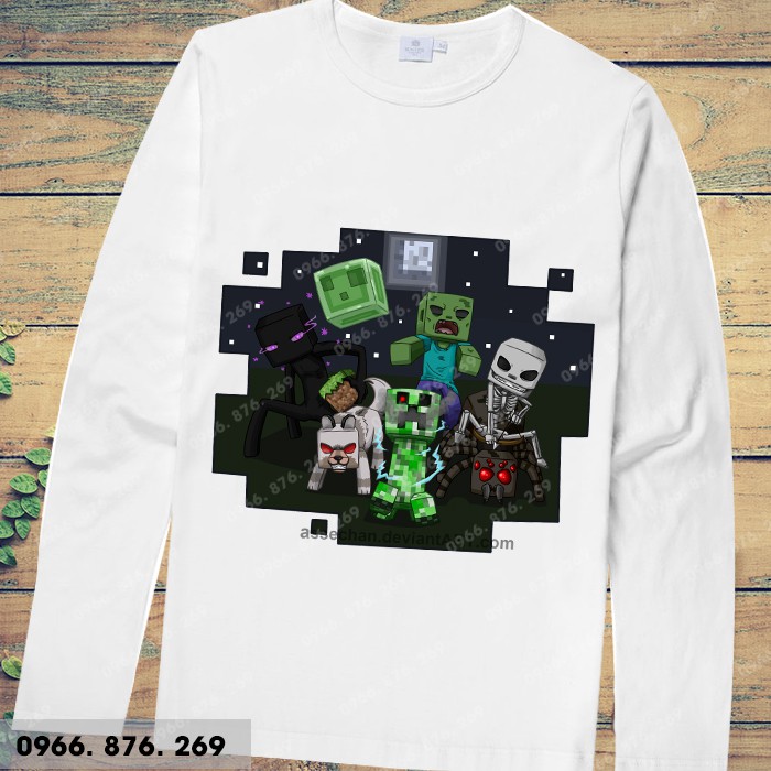 Áo thun minecraft dài tay thoe yêu cầu | BigBuy360 - bigbuy360.vn