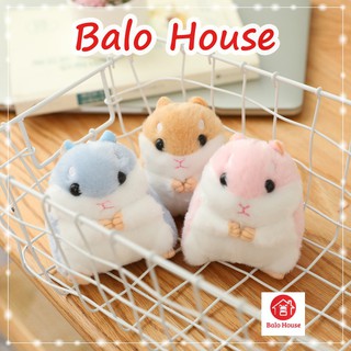 Móc khóa hamster bông mềm dễ thương pk110 - balo house
