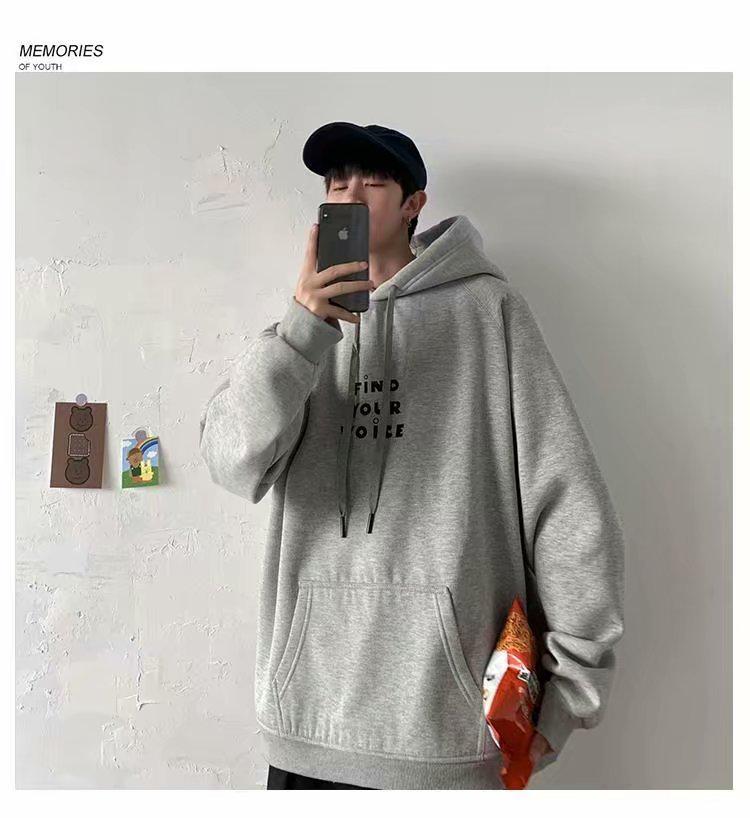 Áo Hoodie Tay Dài Phong Cách Hip Hop Đường Phố Nhật Bản Cho Nam Với 3 Màu (M-5XL)