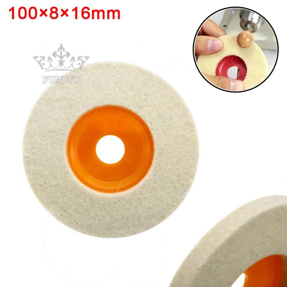 【FUNWD】4Inch 100mm Wool Polishing Wheel Buffing Angle Wheel Polishing Disc Pad Abrasive 100% brand new and high quality