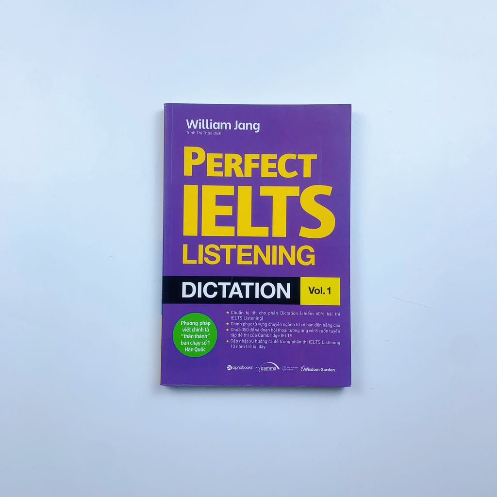 Sách AlphaBooks - Perfect IELTS listening dictation vol.1