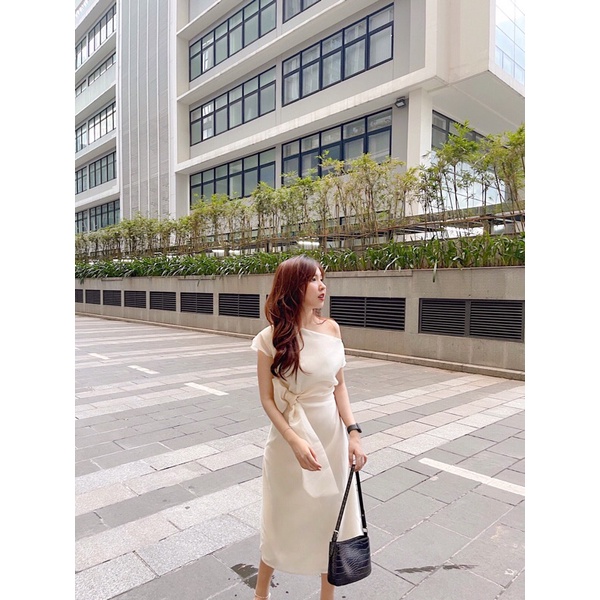 ĐẦM TƠ THẮT NƠ EO CALIE STORE