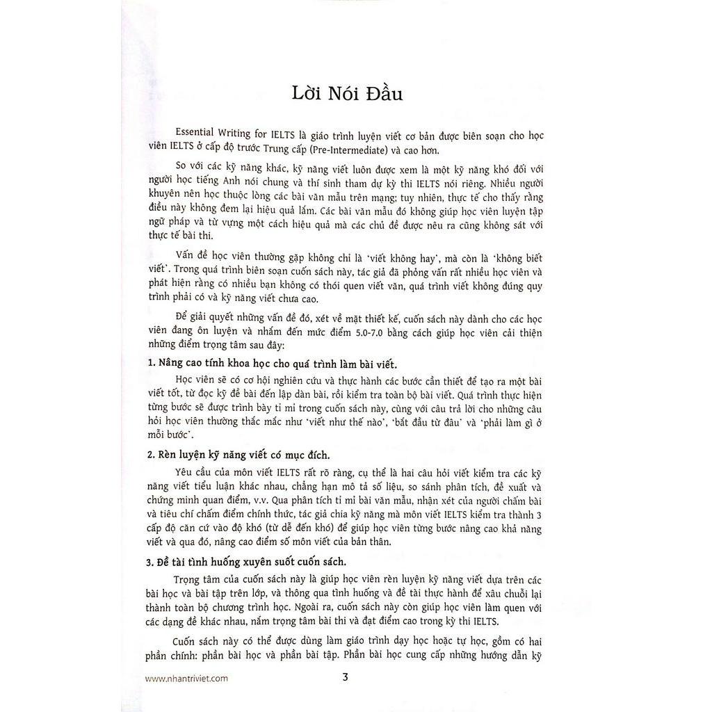 Sách Essential Writing For IELTS
