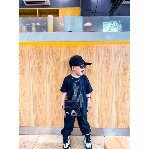 (ảnh thật hàng 1:1 )Áo thun kid và mũ bucket trắng logo in nhiều màu hàng cambodia( có mũ bán riêng)