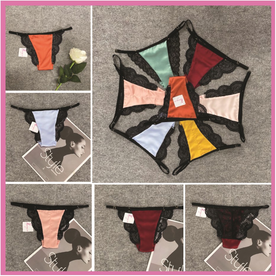 HISEXY Quần Lót Lụa Satin Có Ren Thoáng Mát Gợi Cảm Nhiều Màu L2 | BigBuy360 - bigbuy360.vn