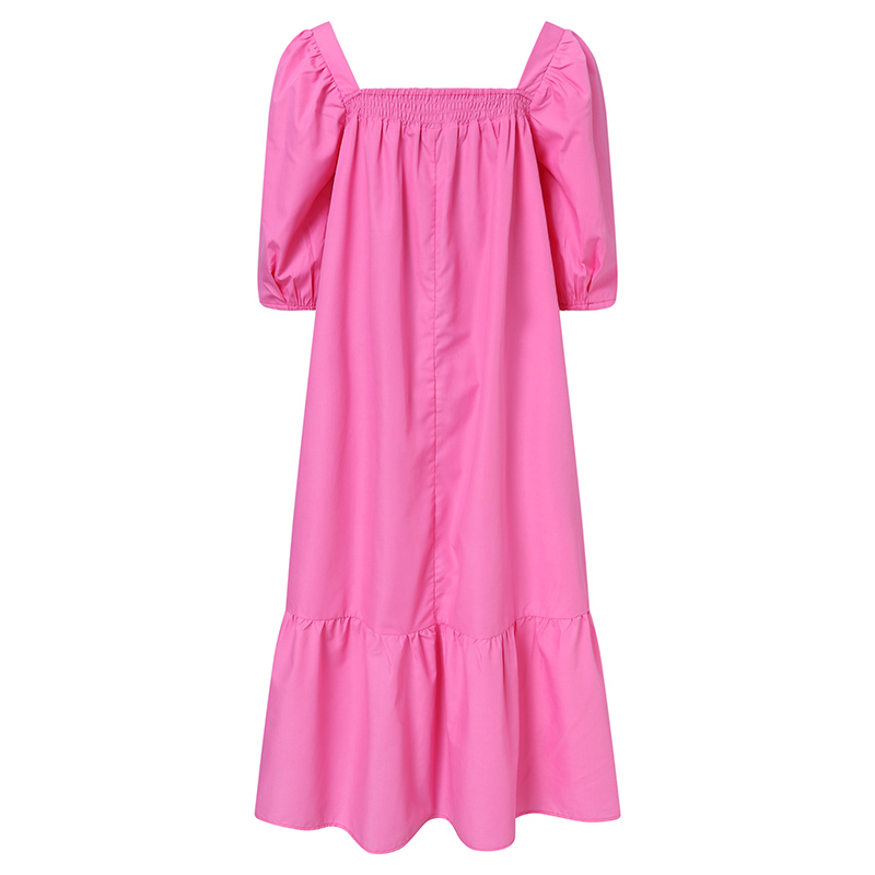 Váy Maxi ZANZEA Tay Phồng Cổ Vuông Kiểu Dáng Thời Trang Dành Cho Nữ