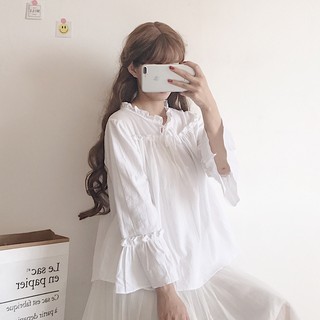[order] Áo bèo tay loe tiểu thư Ulzzang