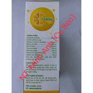 C - LEMONE (Thực phẩm bảo vệ sức khỏe)