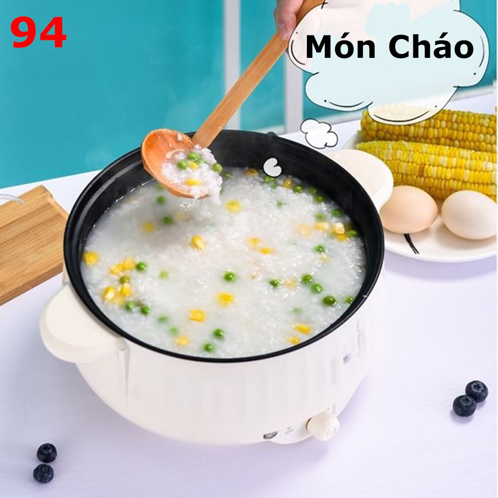 [HCM] Nồi Lẩu Mini Đa Năng Tích Hợp (Lẩu, hấp, chiên, rán, xào, hầm) Thiết Kế Chống Dính Công Tắc 3 Nấc Nhiệt