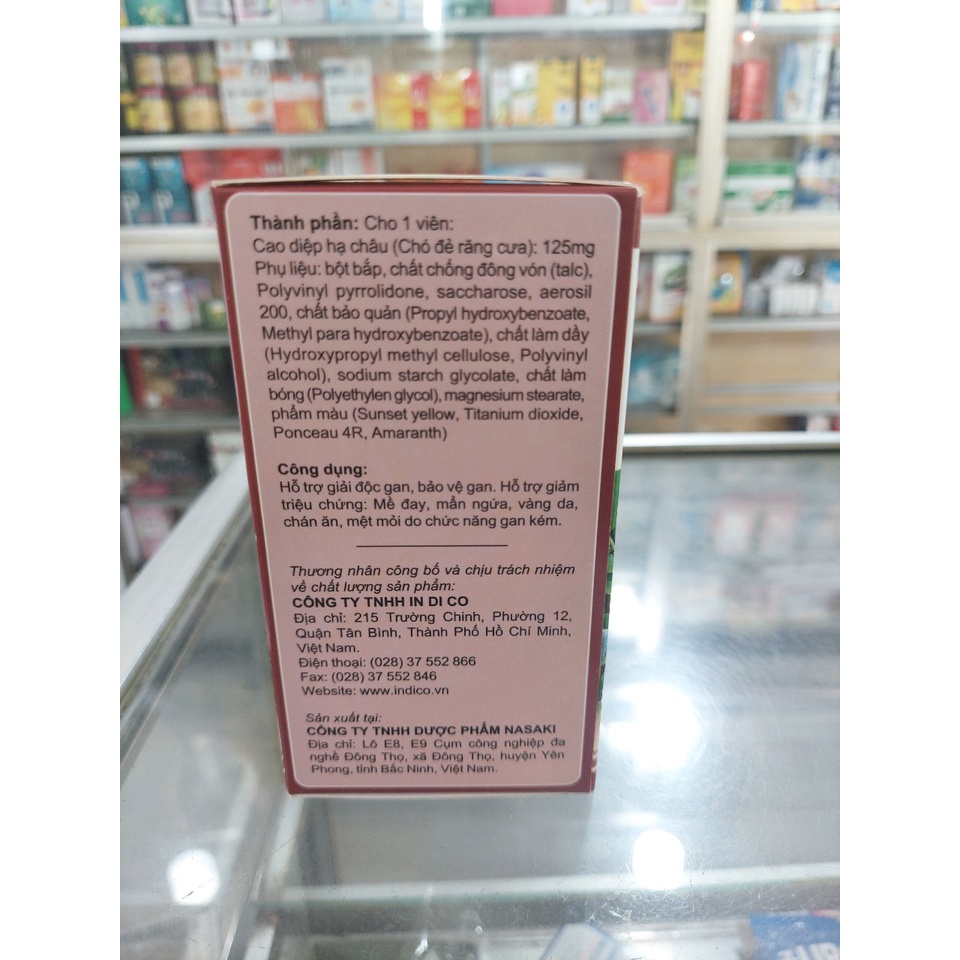 Viên uống DIỆP HẠ CHÂU DC 90 viên bảo vệ, giải độc gan