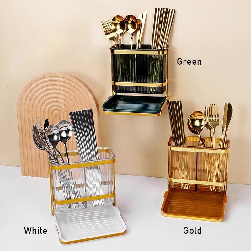 Giá Đỡ Đôi Đũa / Dao / Muỗng / Nĩa Không Đục Lỗ Dành Cho Nhà Bếp