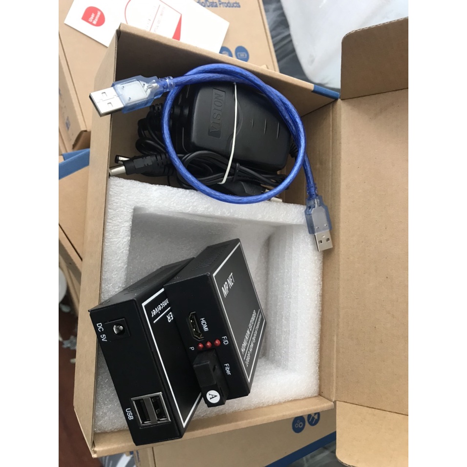 BỘ CHUYỂN ĐỔI HDMI SANG QUANG CÓ CỔNG USB