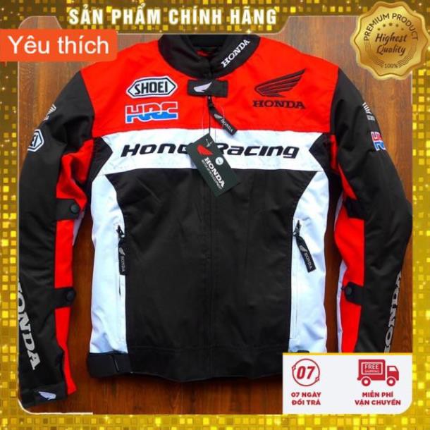 Áo giáo bảo hộ honda màu đen đỏ