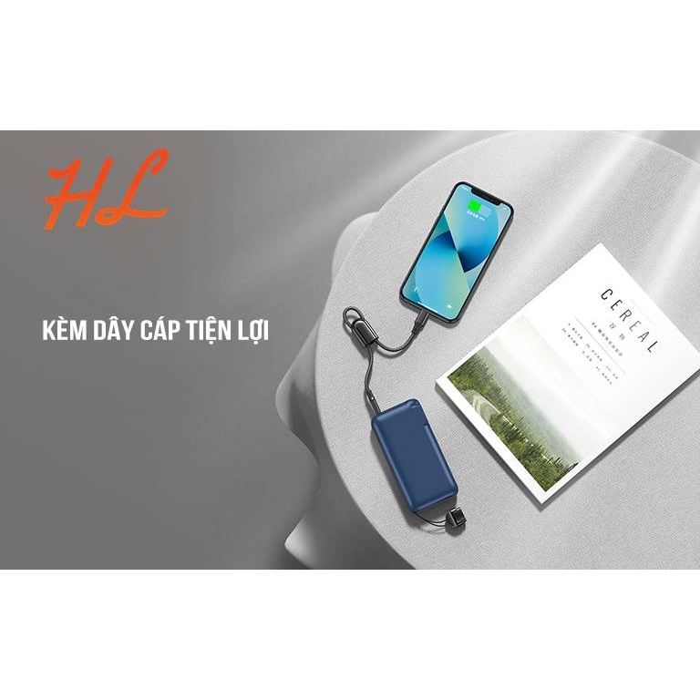 Pin Sạc Dự Phòng 10000Mah Remax RPP-278 - Sạc Nhanh QC3.0, PD20W - Nguồn AC Sạc Trực Tiếp 220V - BH 1 Năm - Hưng Long PC