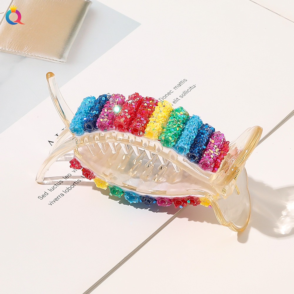 Kẹp tóc màu kẹo phong cách Hàn Quốc Huyna thời trang cho nữ