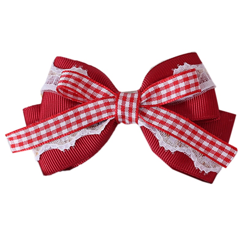 Flgo Kẹp Tóc Đính Nơ Hình Trái Dâu Tây Dễ Thương Cho Bé Gái