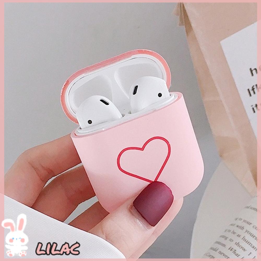 Vỏ Bảo Vệ Hộp Sạc Tai Nghe Bằng Pc Cứng Mặt Nhám Màu Hồng Dễ Thương Nhiều Màu Tùy Chọn