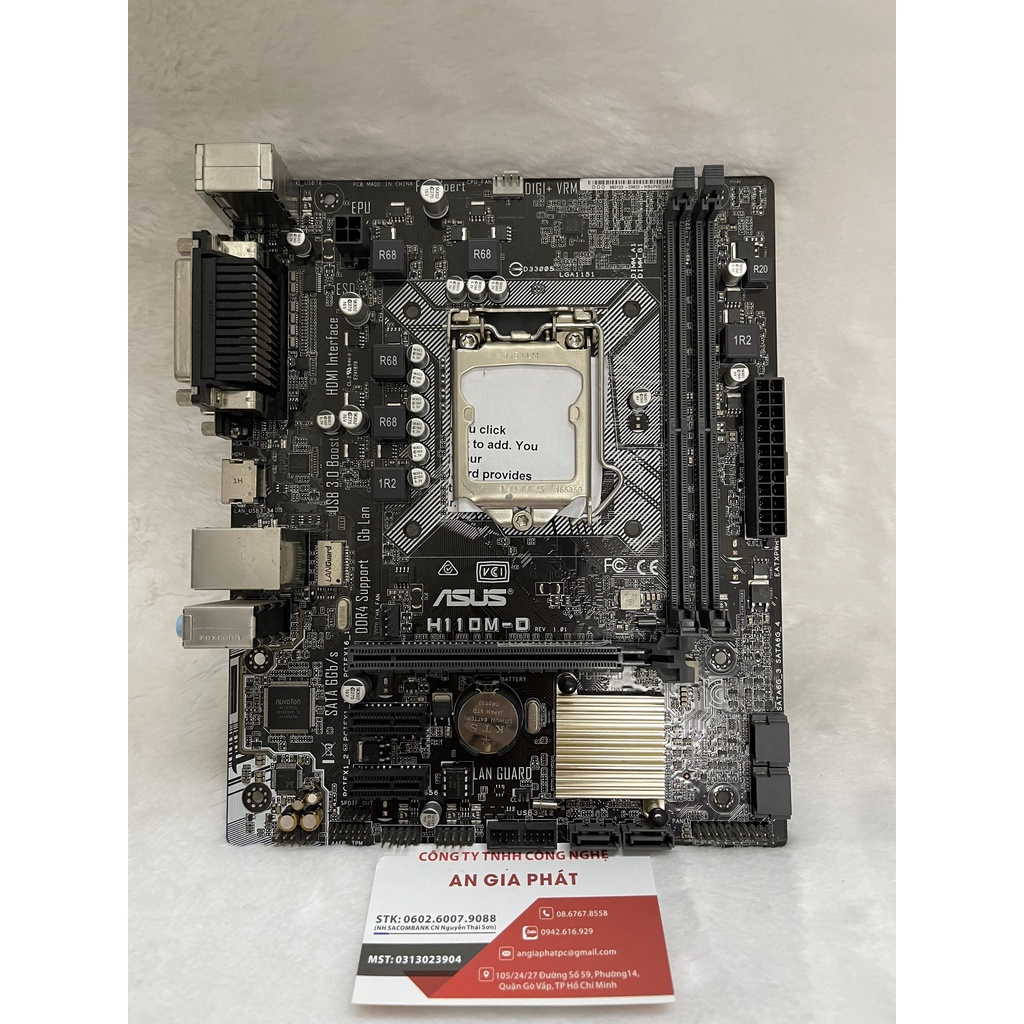 Mainboard ASUS H110M-D SK 1151 chính hãng