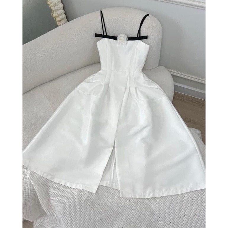 [Hàng Có sẵn] Đầm dự tiệc Cúp ngực tùng xẻ xoè form chuẩn cực tôn dáng hàng May 2 lớp  Có Mút Ngực | BigBuy360 - bigbuy360.vn