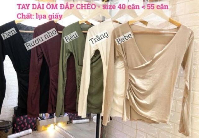 [ XẢ KHO 3 NGÀY ] Áo thun dài tay đắp chéo -CAROTSHOP trùng