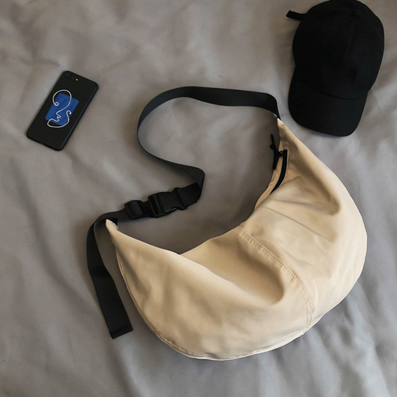 Túi Đeo Chéo Vai Unisex Bằng Nylon Chống Nước Có Dây Điều Chỉnh Được