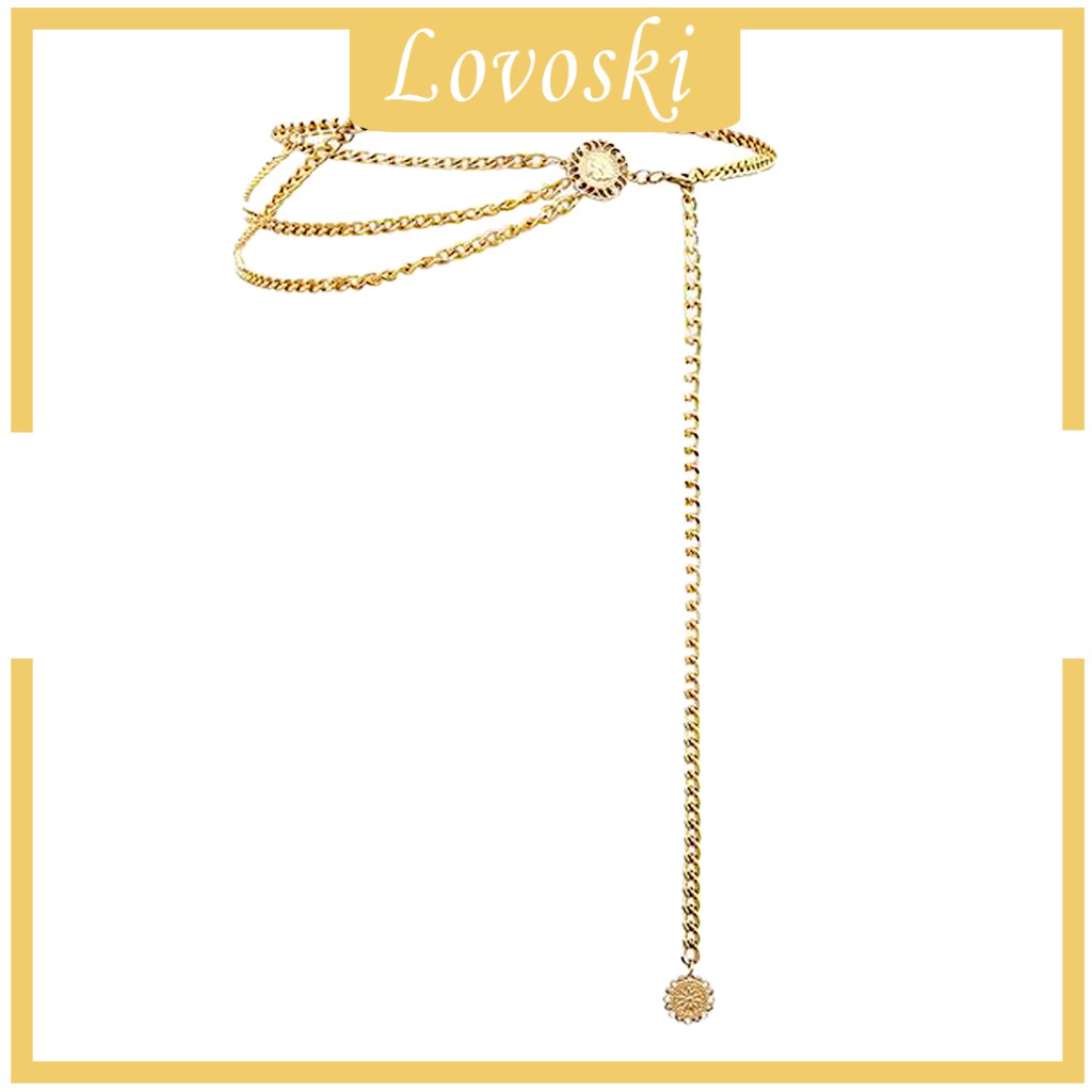 Dây thắt lưng phối tua hình mặt trời kiểu dáng thời trang cho nữ