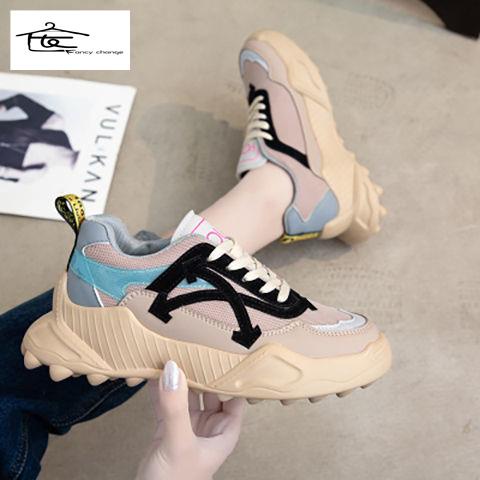 Giày Thể Thao Đế Dày Phong Cách Mùa Thu 2022 Mới Cho Nữ