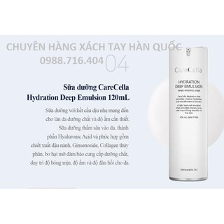 Set dưỡng da cao cấp Carecella Hydration basic 5 bước