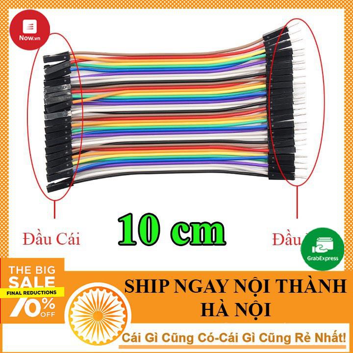 10 Sợi Dây Cắm Test Board Đực Cái 10cm - NTHN