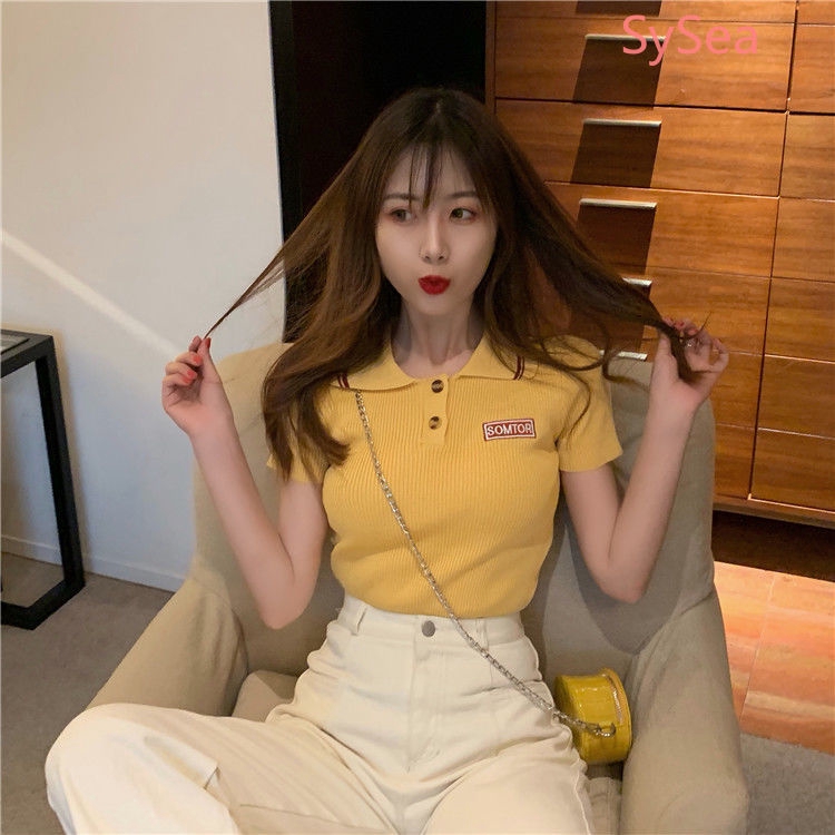 Áo thun nữ tay ngắn thời trang mùa hè cổ điển cho nữ